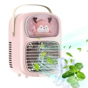 XHLQCBL Air Conditioner Desktop Aired Cooler Water Ice Fan Night Light Water Humidifier Spray Fan Fan for Bedroom Abs Dreo Fan, Quiet Cooling Fan for Room For Office